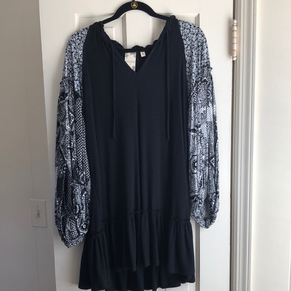 Black and white dress